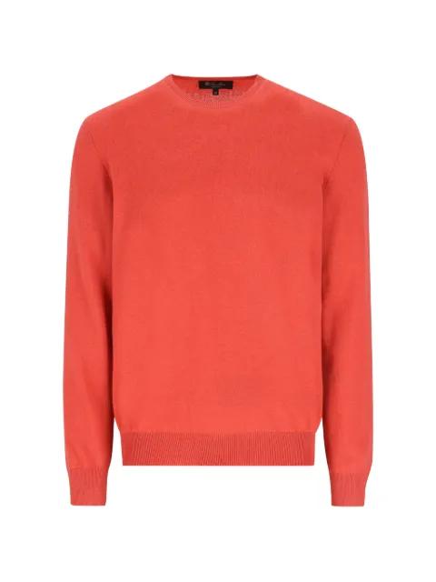 ribbed crew neck sweater by LORO PIANA