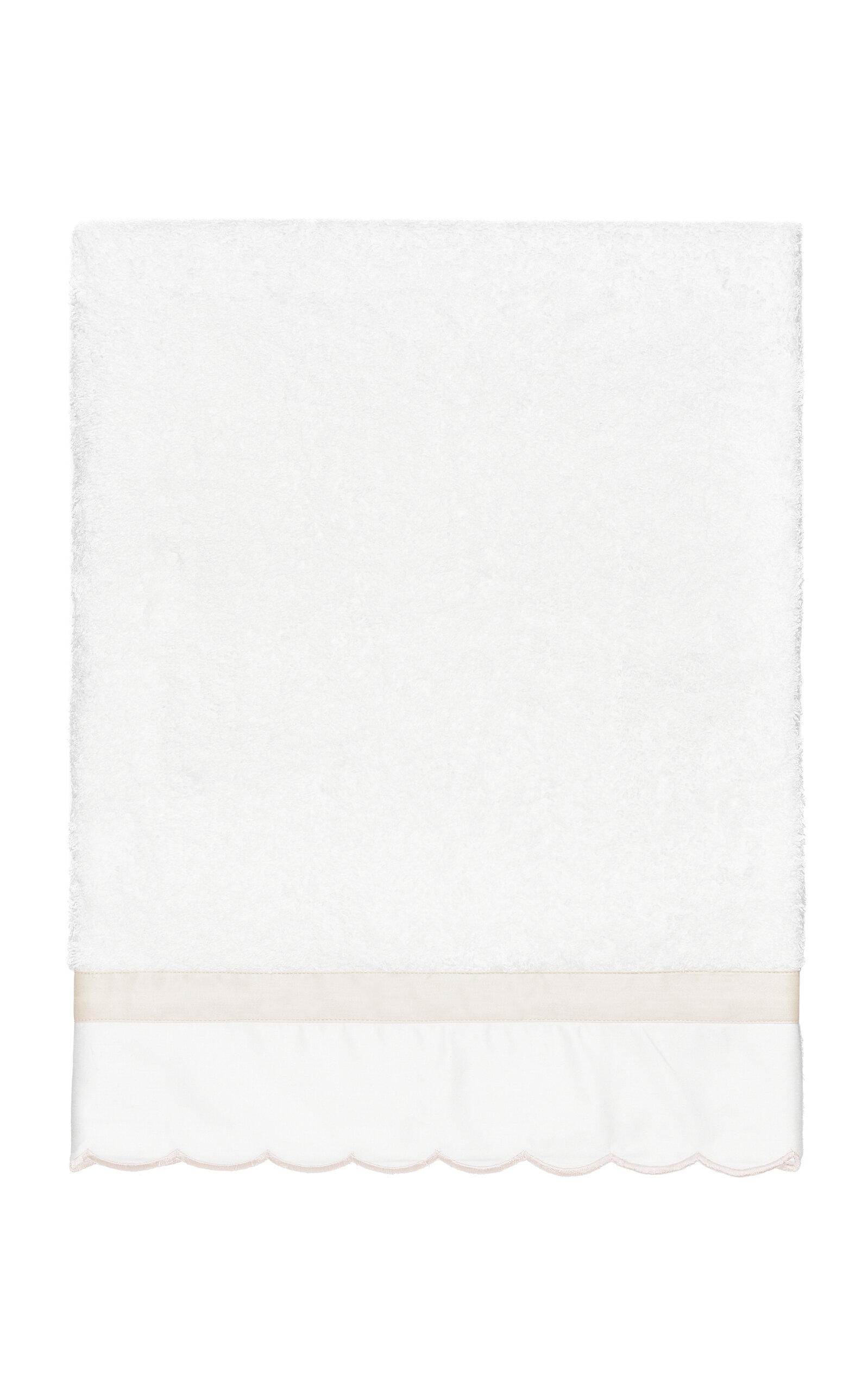 Los Encajeros - Exclusive Europa Cotton Bath Towel - Grey - Moda Operandi by LOS ENCAJEROS