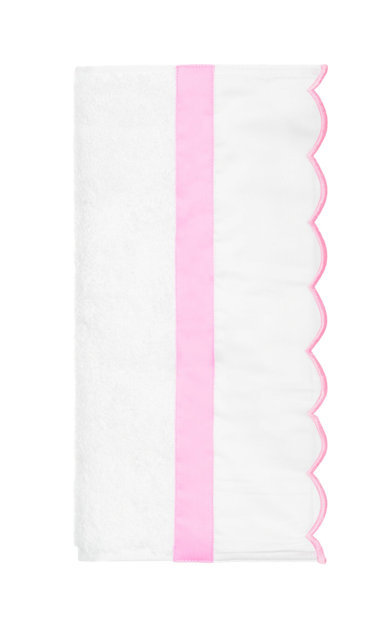 Los Encajeros - Exclusive Europa Cotton Guest Towel - Pink - Moda Operandi by LOS ENCAJEROS