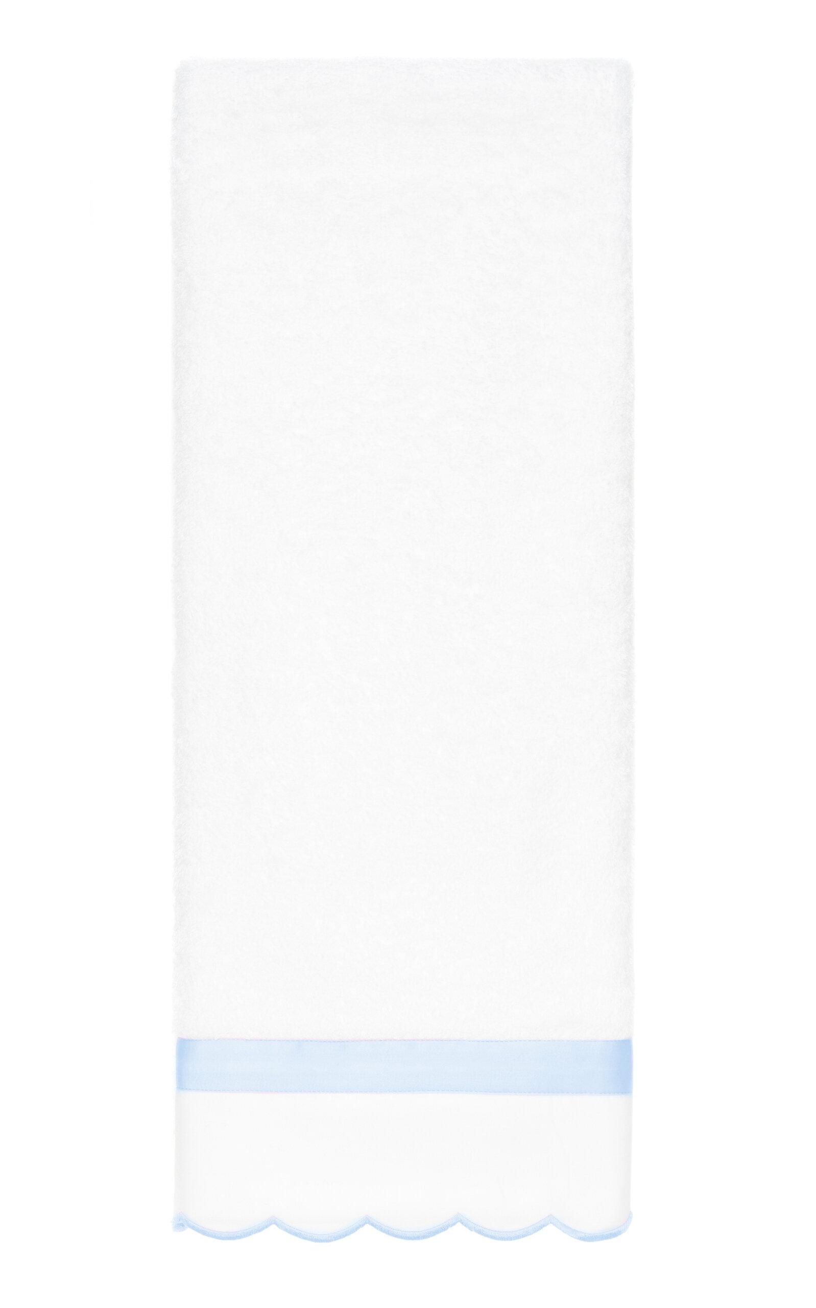 Los Encajeros - Exclusive Europa Cotton Hand Towel - Blue - Moda Operandi by LOS ENCAJEROS