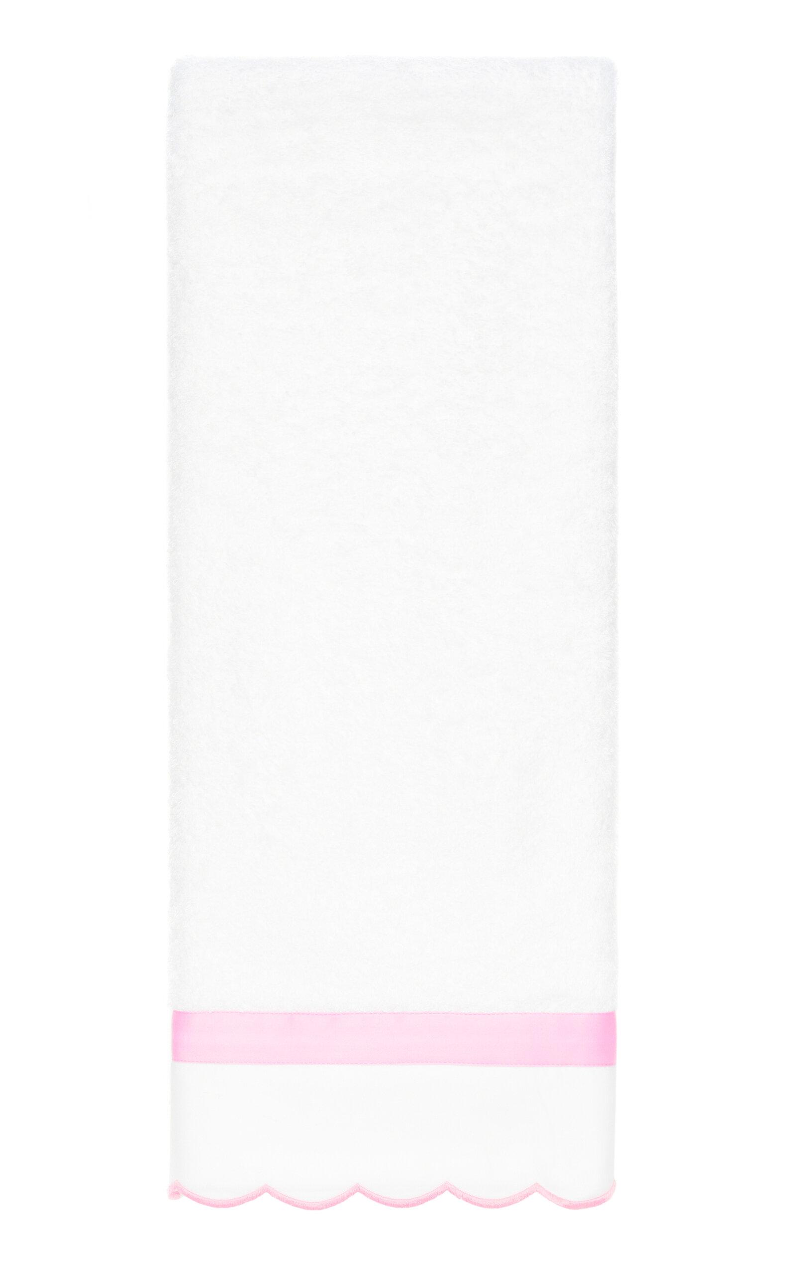 Los Encajeros - Exclusive Europa Cotton Hand Towel - Pink - Moda Operandi by LOS ENCAJEROS
