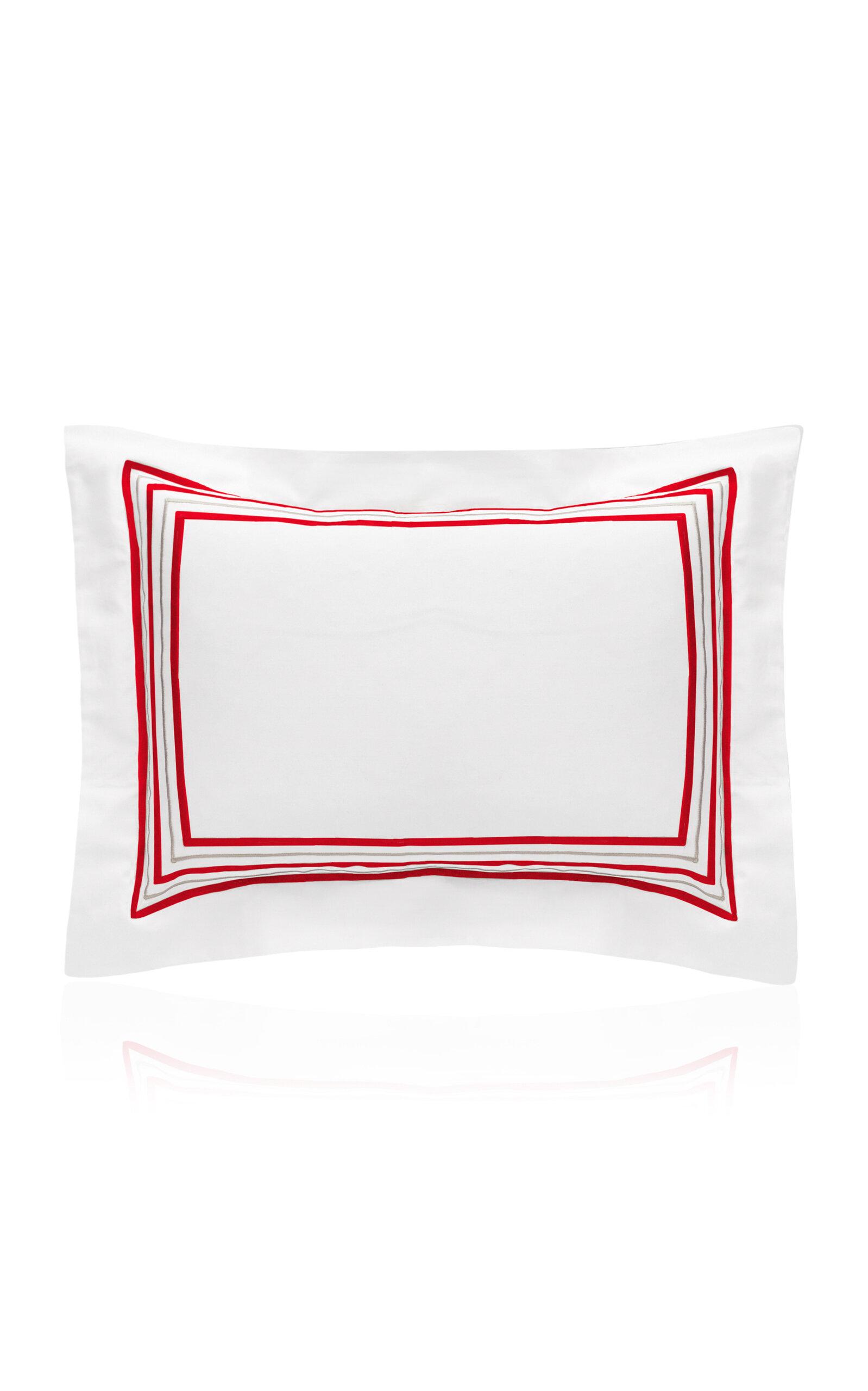 Los Encajeros - Exclusive Five Lineas Satin Boudoir - Red - Moda Operandi by LOS ENCAJEROS