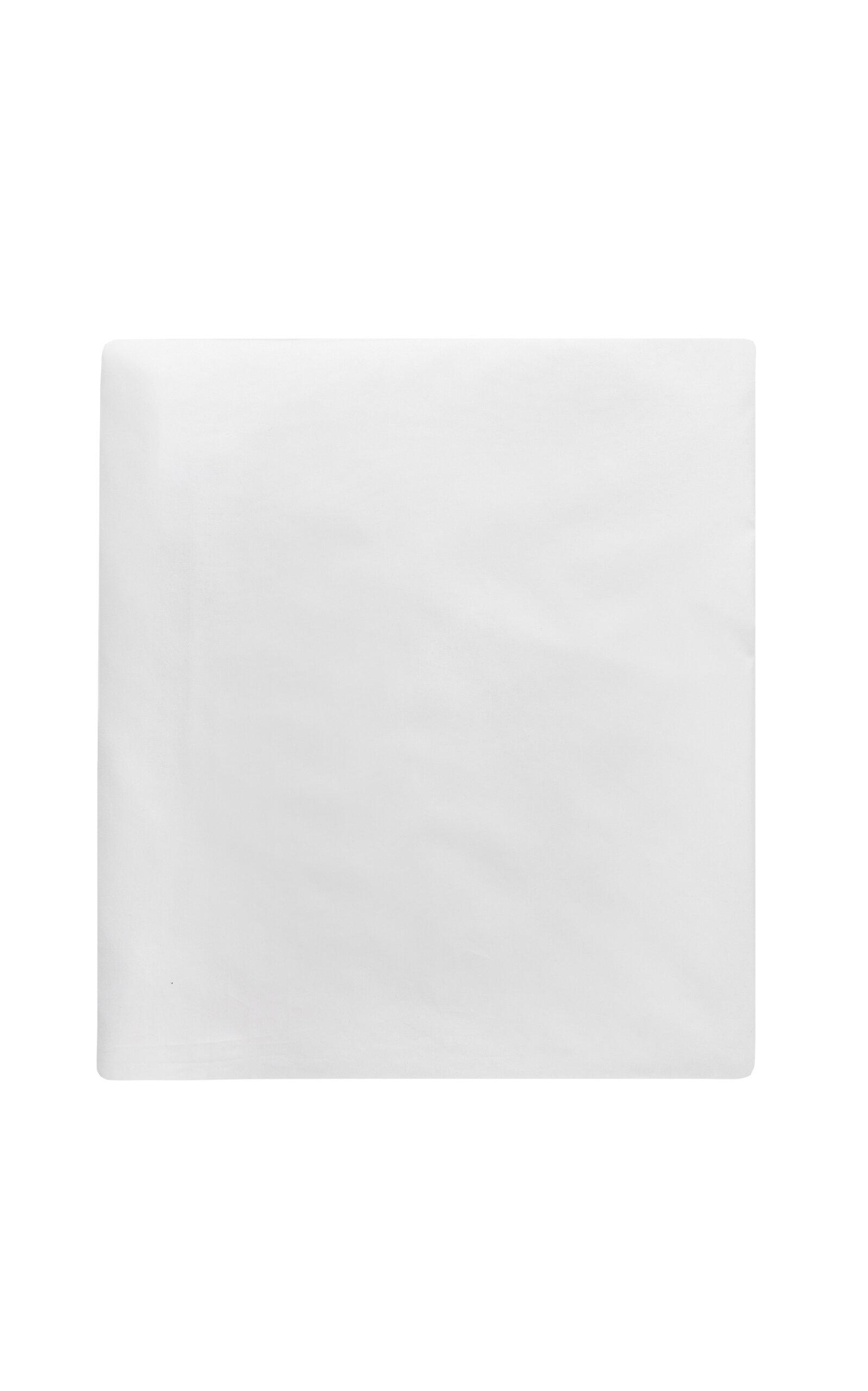 Los Encajeros - Mimi Percale King Fitted Sheet - White - Moda Operandi by LOS ENCAJEROS