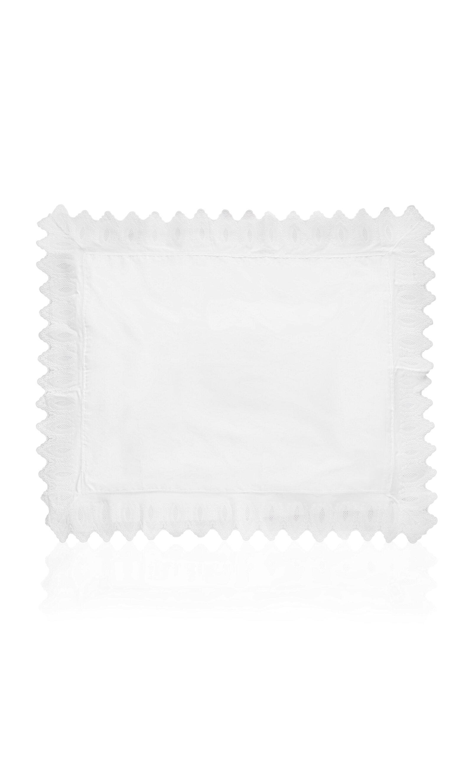 Los Encajeros - Mimi Percale King Sham - White - Moda Operandi by LOS ENCAJEROS