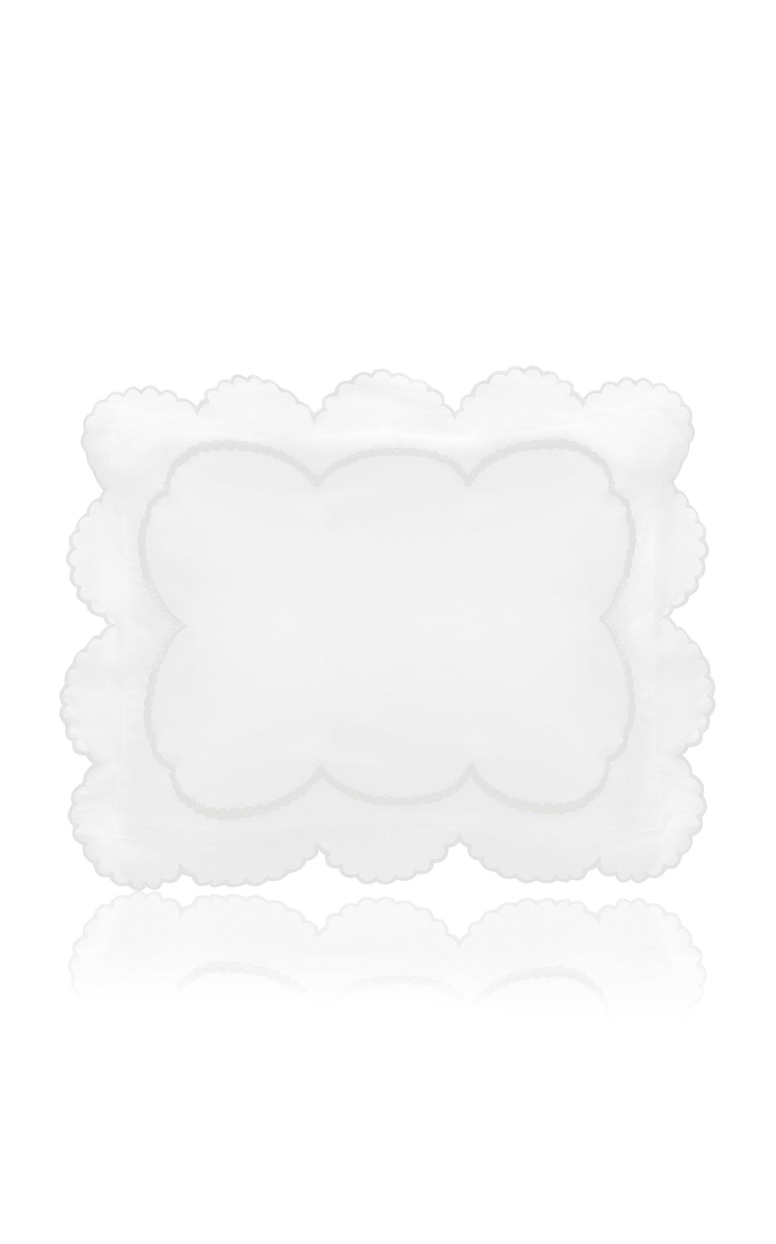 Los Encajeros - Perlas Satin Boudoir - White - Moda Operandi by LOS ENCAJEROS