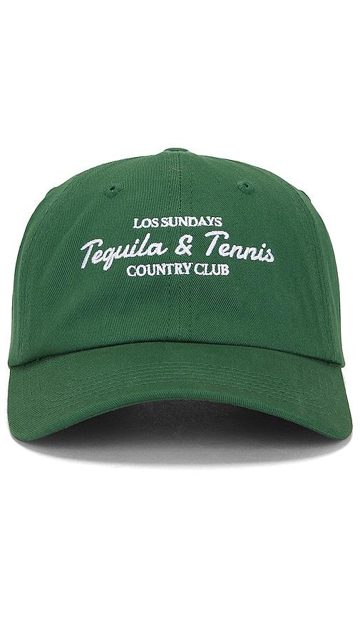 Los Sundays The Tequila & Tennis Country Club Dad Cap in Green by LOS SUNDAYS