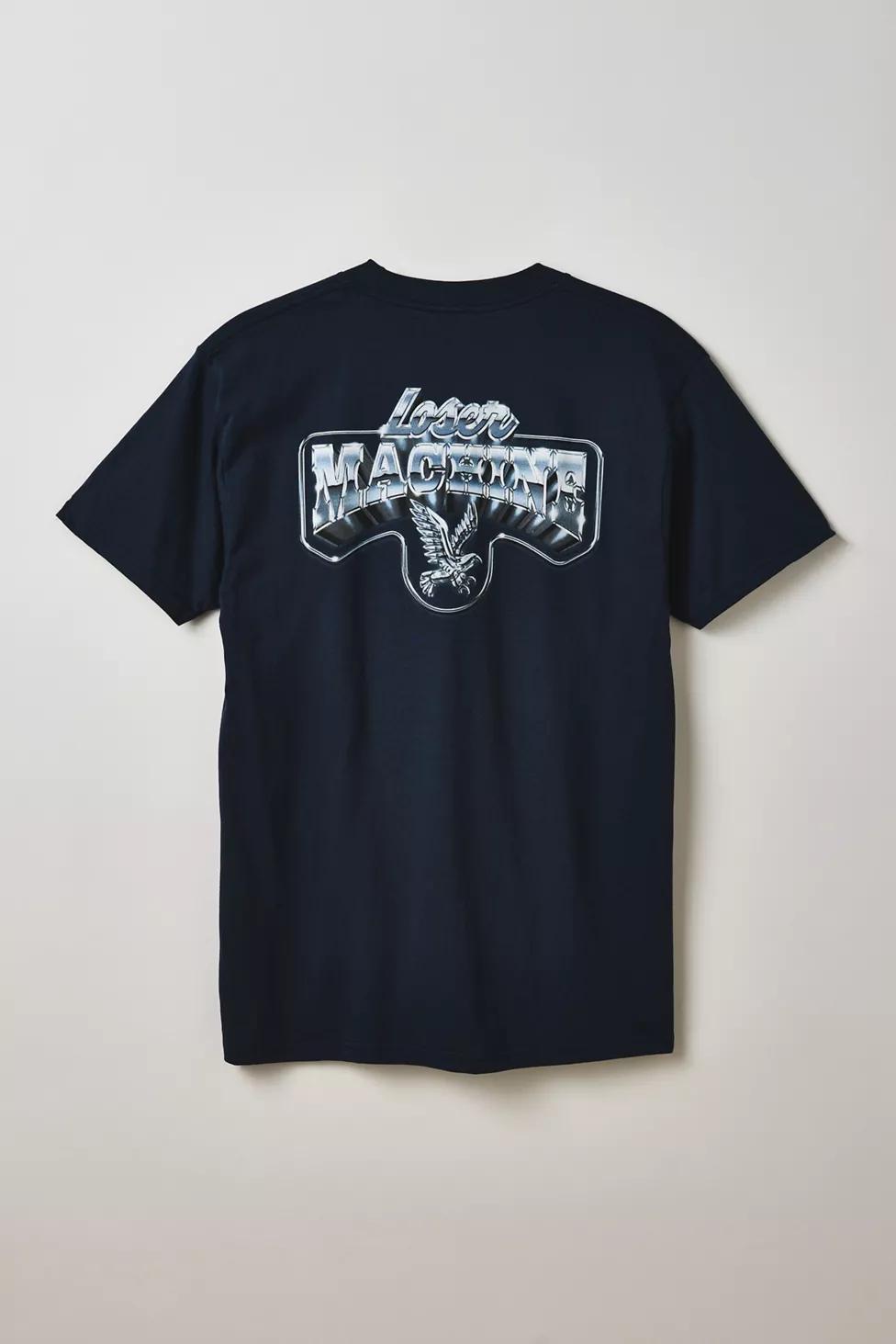 Loser Machine American Chrome Logo Graphic Tee by LOSER MACHINE