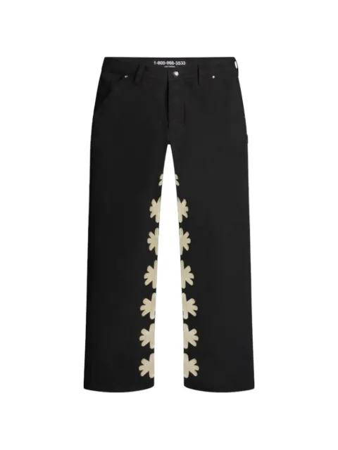 carpenter floral-detail jeans by LOSTSHDWS