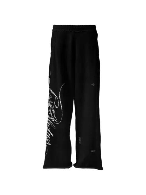 distressed track pants by LOSTSHDWS