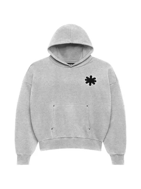 embroidered-logo hoodie by LOSTSHDWS