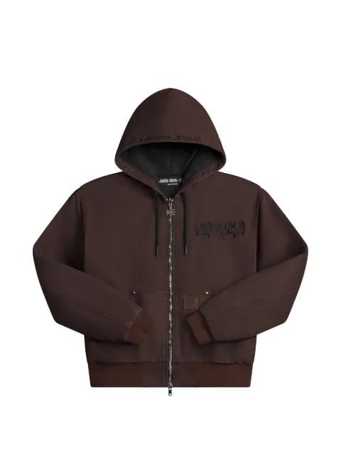 zip-fastening hoodie by LOSTSHDWS