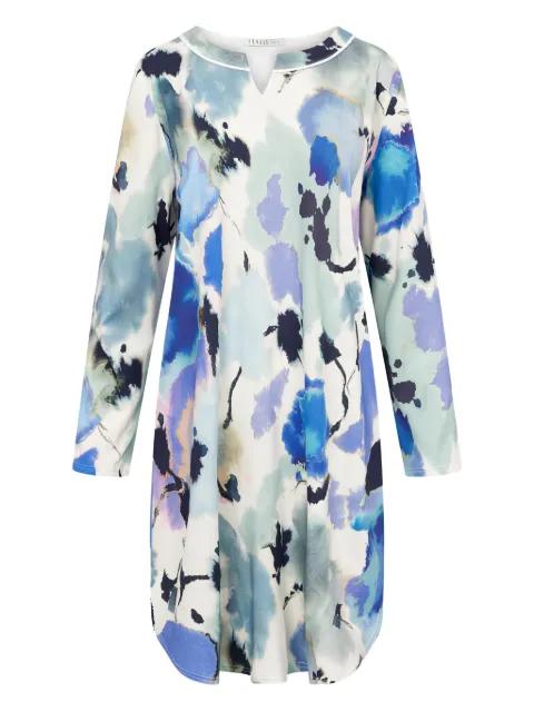 round neck floral nightdress by LOUIS FERAUD