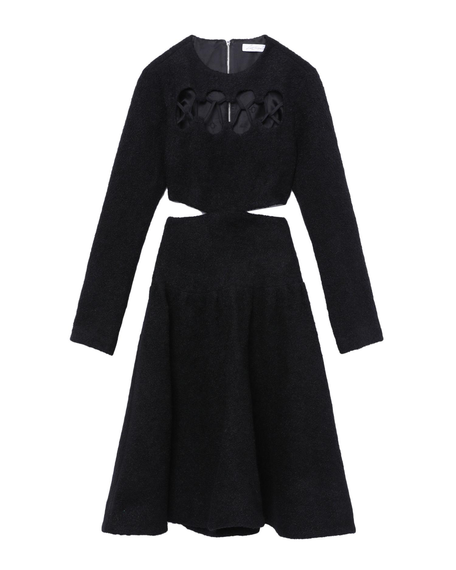 Wool waist-cropped dress by LOUIS SHENGTAO CHEN