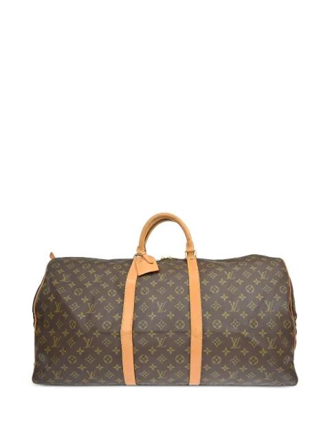 1992 Keepall 60 monogram duffle leather handbag by LOUIS VUITTON 