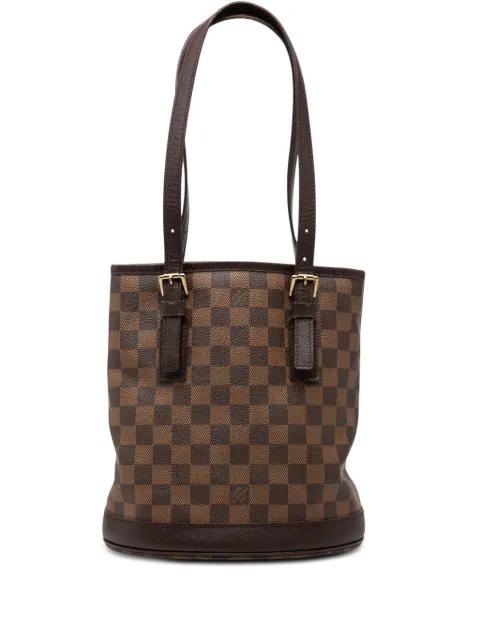1998 Damier Ebene Marais bucket bag by LOUIS VUITTON 