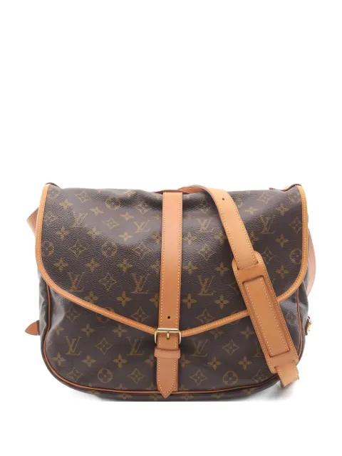 2000 Saumur 35 Monogram buckle shoulder bag by LOUIS VUITTON 