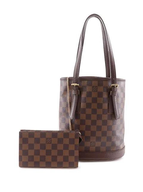 2001 Damier Ebene Marais bucket bag by LOUIS VUITTON 