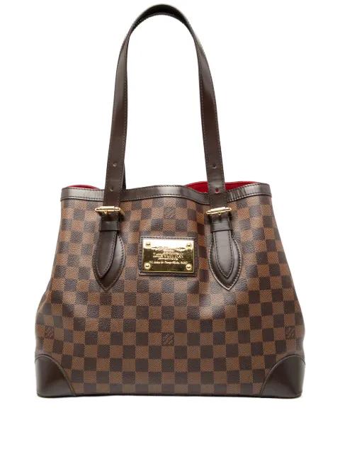 2003-2010 Damier Ebene Hampstead MM tote bag by LOUIS VUITTON 