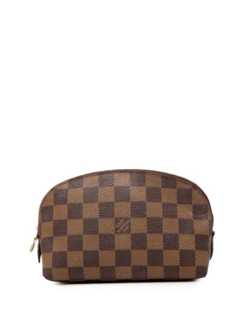 2003 Damier Ebene Cosmetic Pouch clutch bag by LOUIS VUITTON 