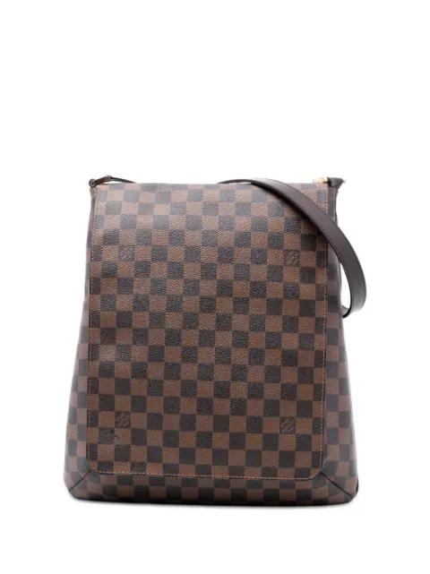 2003 Damier Ebene Musette Salsa GM crossbody bag by LOUIS VUITTON 