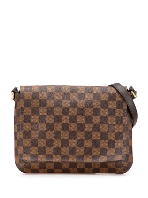 2003 Damier Ebene Musette Tango Short Strap shoulder bag by LOUIS VUITTON 2003 Damier Ebene Musette Tango Short Strap shoulder bag by LOUIS VUITTON