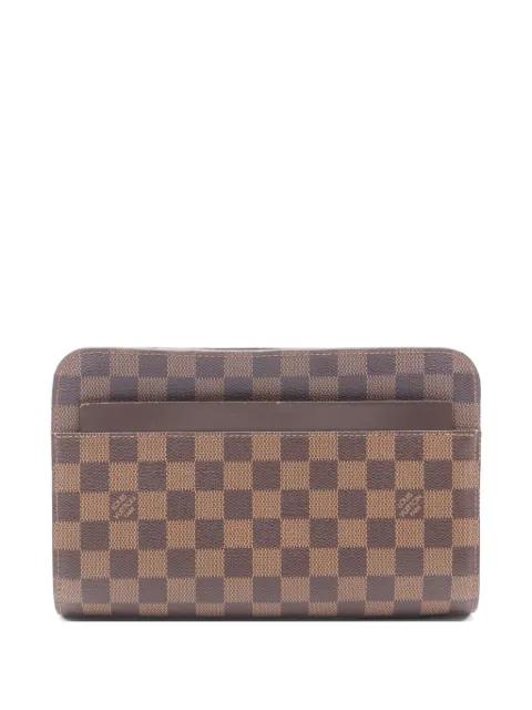 2003 Damier Ebene clutch bag by LOUIS VUITTON 
