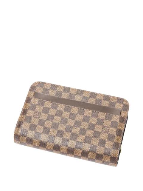 2003 Saint Louis Damier Ebène clutch bag by LOUIS VUITTON 