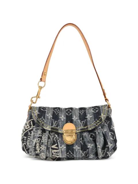 2006 mini Pleaty Raye denim tote bag by LOUIS VUITTON 