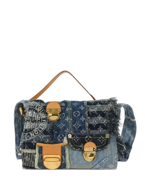 2007 Postie patchwork denim tote bag by LOUIS VUITTON 