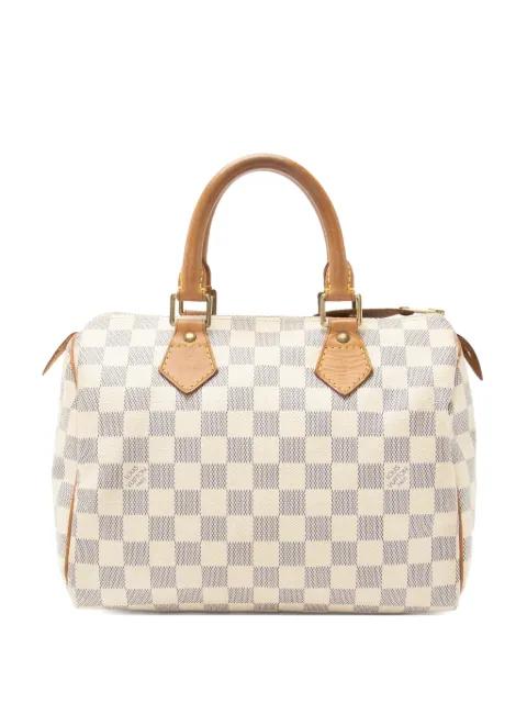 2008 25 Speedy Damier Azur canvas tote bag by LOUIS VUITTON 