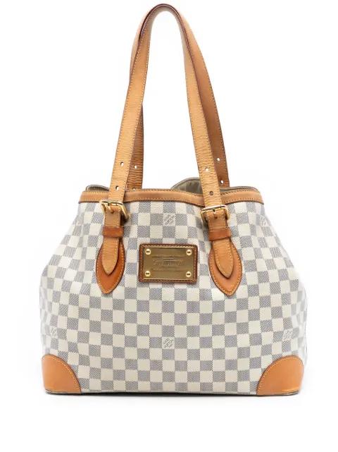 2009 Damier Azur Hampstead MM tote bag by LOUIS VUITTON 2009 Damier Azur Hampstead MM tote bag by LOUIS VUITTON