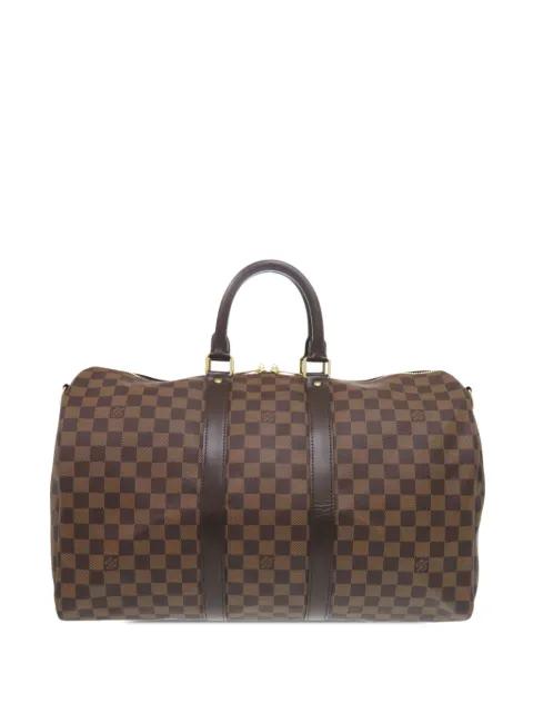 2009 Damier Ebene Keepall Bandouliere 45 travel bag by LOUIS VUITTON 