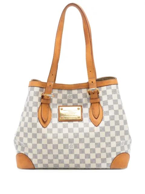 2010 Damier Azur Hampstead MM tote bag by LOUIS VUITTON 2010 Damier Azur Hampstead MM tote bag by LOUIS VUITTON