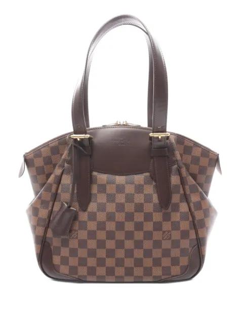 2010 Verona damier ebene leather shoulder bag by LOUIS VUITTON 