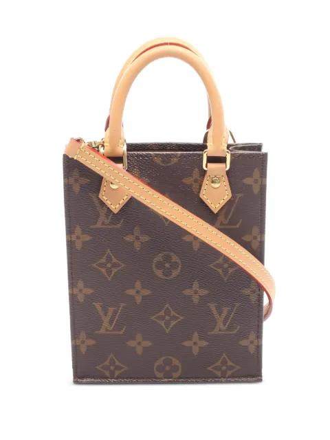 2010s Petit Sac Plat Monogram top-handle bag by LOUIS VUITTON 