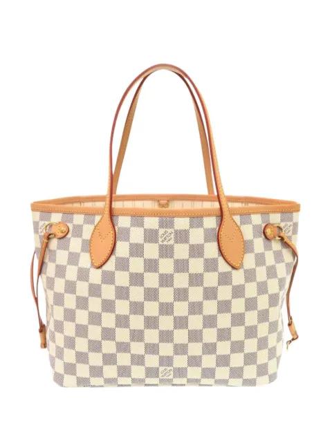 2012 Damier Azur Neverfull PM tote bag by LOUIS VUITTON 