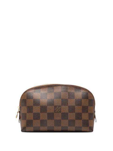 2012 Damier Ebene Cosmetic Pouch clutch bag by LOUIS VUITTON 