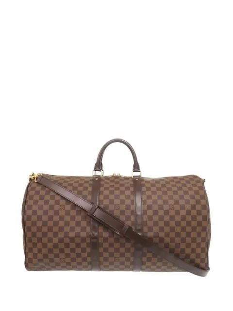 2013 Damier Ebene Keepall Bandouliere 55 travel bag by LOUIS VUITTON 