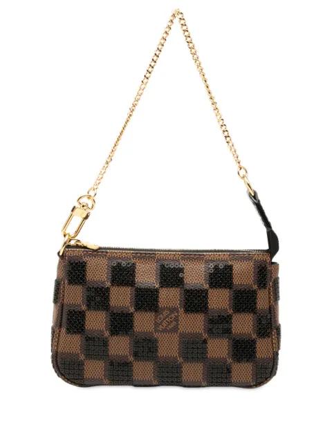 2013 Damier Ebene Sequins Mini Pochette Accessoires handbag by LOUIS VUITTON 