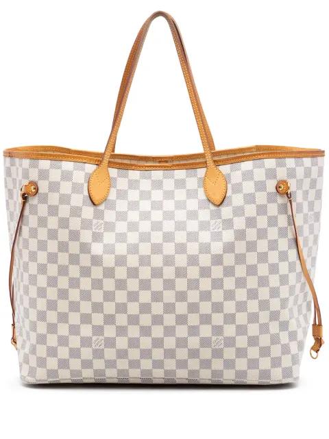 2014 Damier Azur Neverfull GM tote bag by LOUIS VUITTON 