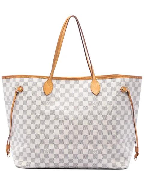 2014 Damier Azur Neverfull GM tote bag by LOUIS VUITTON 