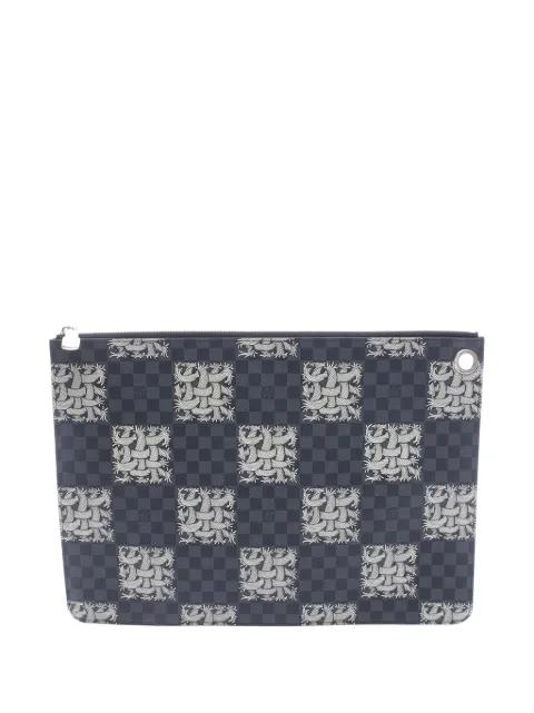 2015 Christopher Nemeth Damier Graphite Rope Pochette Voyage GM clutch bag by LOUIS VUITTON 