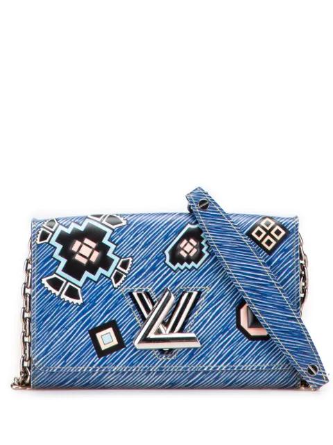 2015 Epi Denim Twist Azteque Wallet on Chain crossbody bag by LOUIS VUITTON 