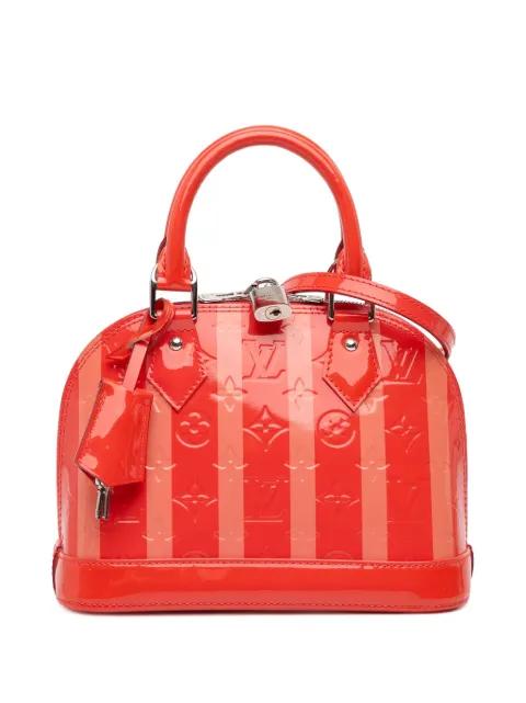 2015 Monogram Vernis Rayures Alma BB satchel by LOUIS VUITTON 