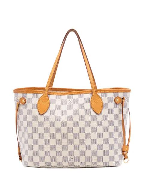 2016 Damier Azur Neverfull PM tote bag by LOUIS VUITTON 