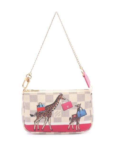 2017 Damier Azur Giraffe Mini Pochette Accessoires handbag by LOUIS VUITTON 