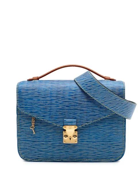 2017 Epi Denim and Reverse Monogram Pochette Metis satchel by LOUIS VUITTON 