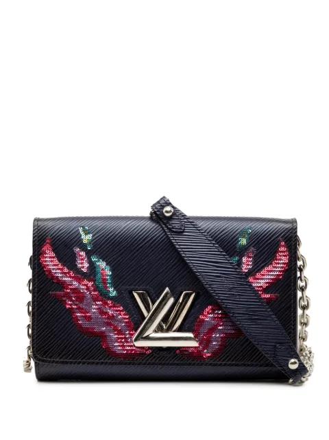 2017 Epi Sequin Flames Twist Chain Wallet crossbody bag by LOUIS VUITTON 