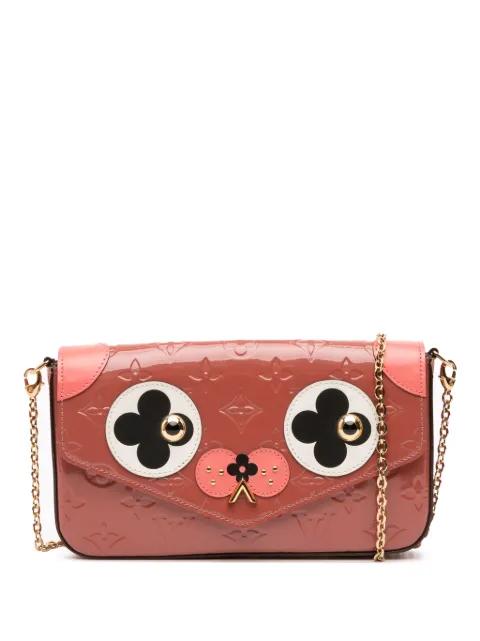 2017 Monogram Vernis Pochette Felicie Valentine Dog crossbody bag by LOUIS VUITTON 2017 Monogram Vernis Pochette Felicie Valentine Dog crossbody bag by LOUIS VUITTON