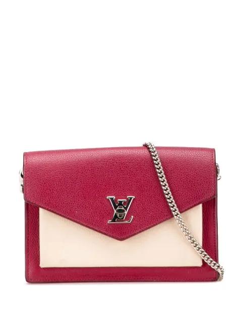 2018 Bicolor Leather MyLockMe Chain Pochette crossbody bag by LOUIS VUITTON 